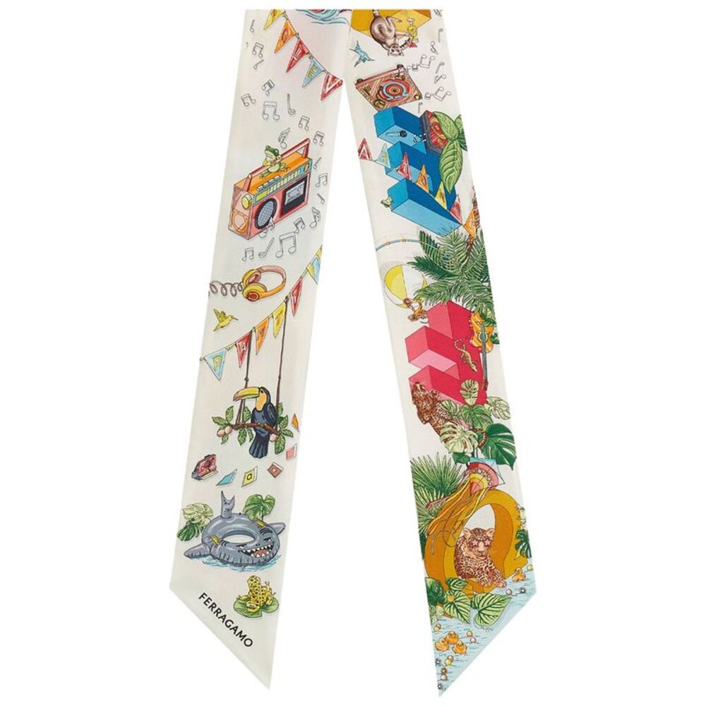 Jungle Party Print Silk Mini Bandeau Women
